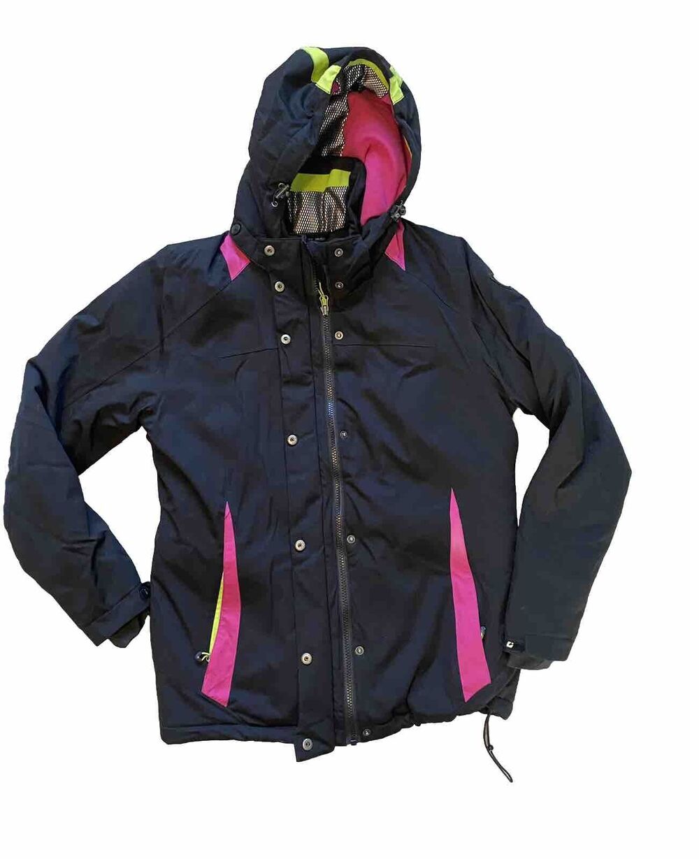 Killtec Jacket Womens Size 12 Waterproof Ski Snow Outdoors Pink & Black Coat